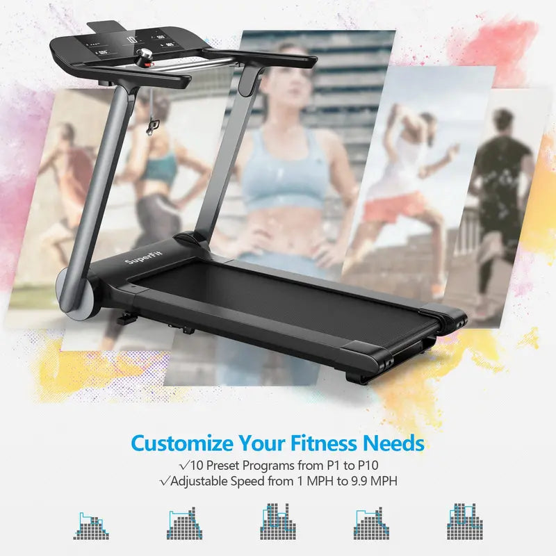 Commercial-Grade Folding Treadmill  Heavy-Duty Gym-Ready Running Machine