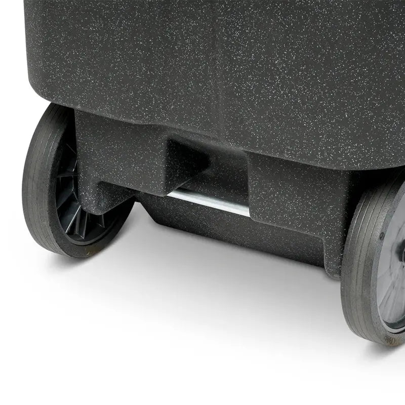 Toter 96-Gallon Wheeled Trash Can with Smooth-Rolling Casters and Secure Lid