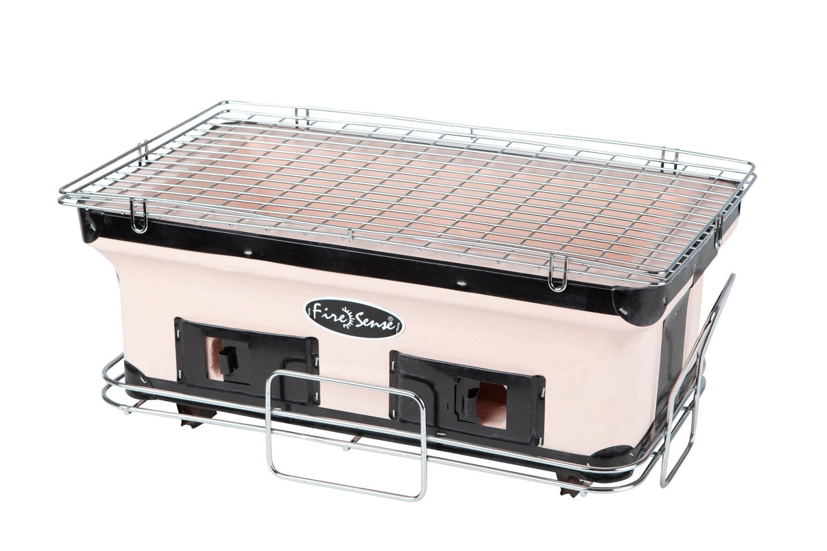 Fire Sense Rectangle Yakatori Charcoal Grill - Tan