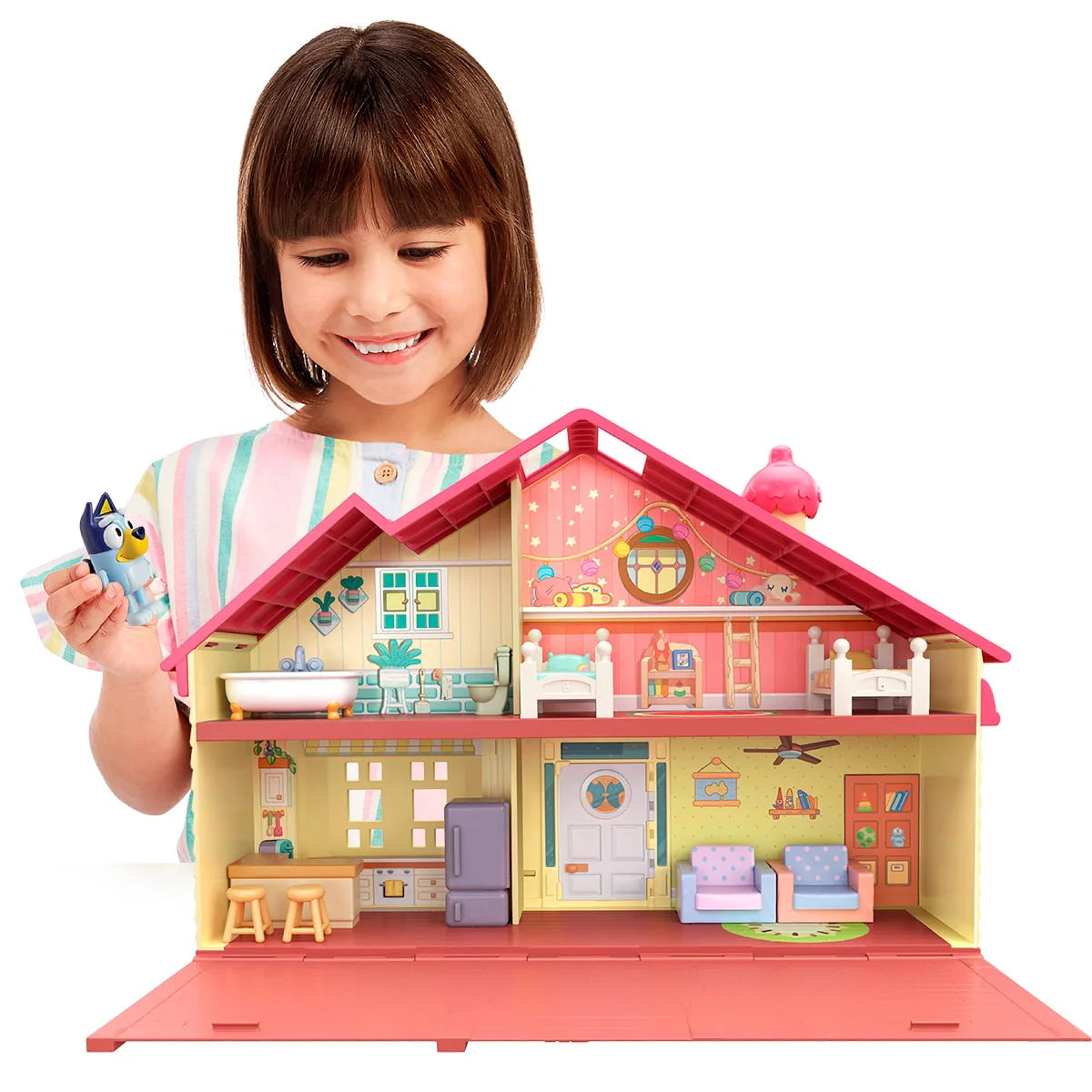 Bluey Family Home - Bluey 2.5-3 Figure with Home Playset"
