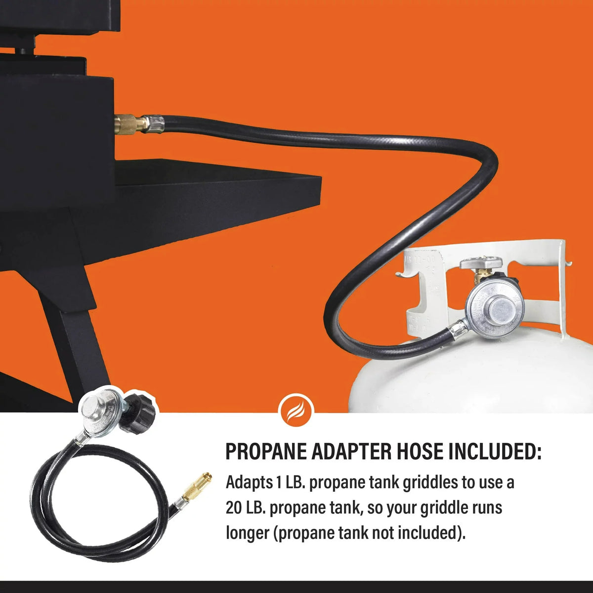 Blackstone 1891 Adventure Ready 22" Griddle with Stand and Adapter Hose