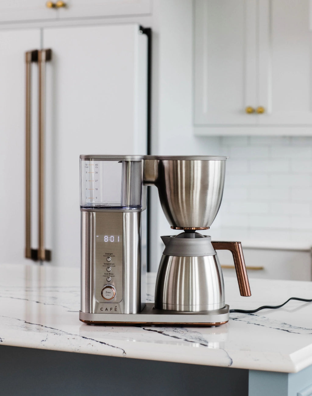 Café - Smart Drip 10-Cup Coffee Maker with WiFi - Brushed Stainless