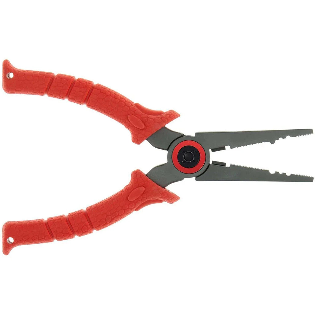 BUBBA 8.5" Stainless Steel Pliers with Non-Slip Handle . Spring Loaded with Crimping Tools and Anvil Cutters Lanyard Hole and Sheath