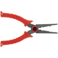 BUBBA 8.5" Stainless Steel Pliers with Non-Slip Handle . Spring Loaded with Crimping Tools and Anvil Cutters Lanyard Hole and Sheath