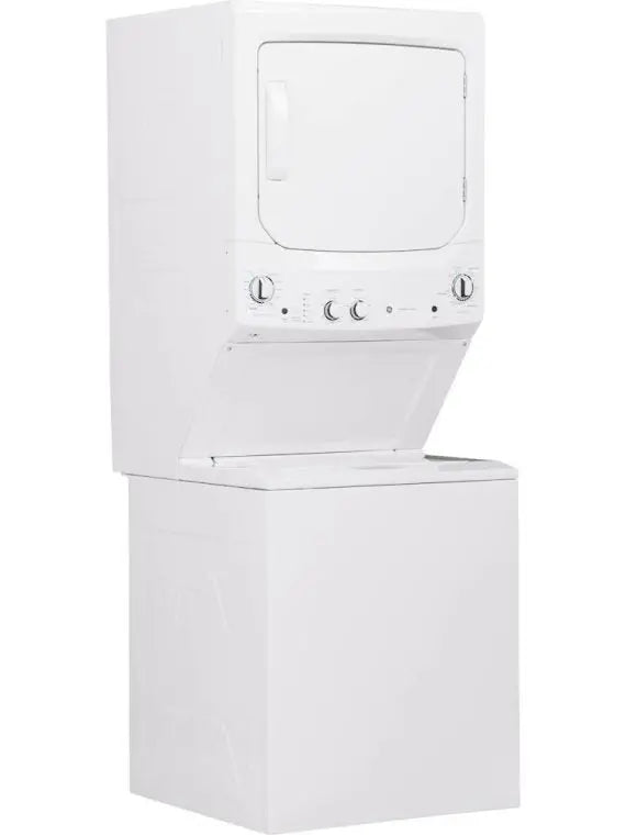 Compact Laundry Center  3.8 Cu. Ft. Top-Load Washer and 5.9 Cu. Ft. Electric Dryer in a Single White Unit