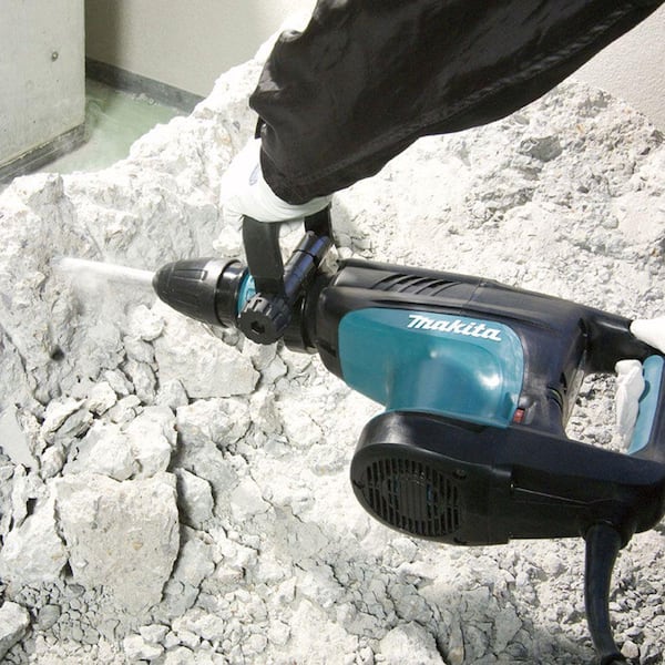 14 Amp SDS-MAX Corded Variable Speed 20 lb. Demolition Hammer w/ Soft Start. Side Handle. Bull Point and Hard Case