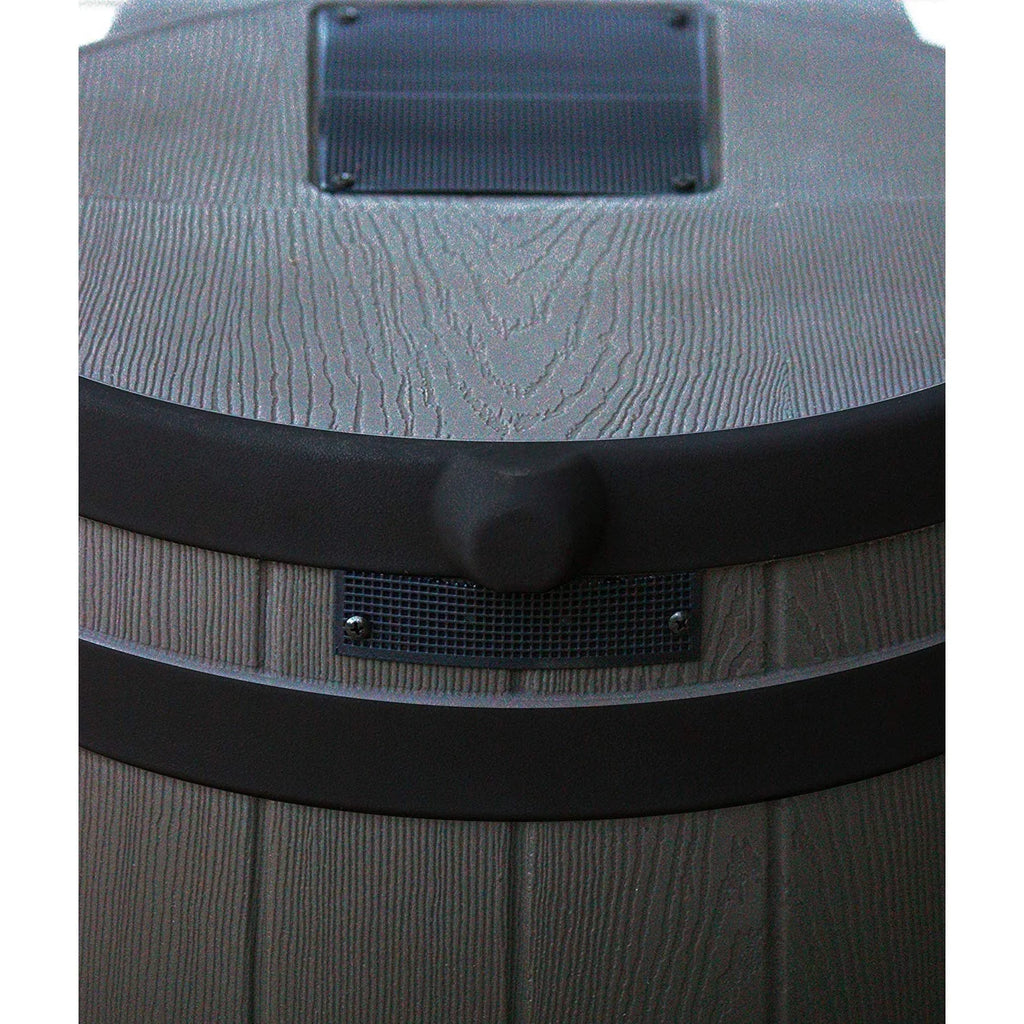 Good Ideas Rain Wizard 50 Gallon Plastic Rain Barrel Water Collector, Oak💝 Last Day For Clearance