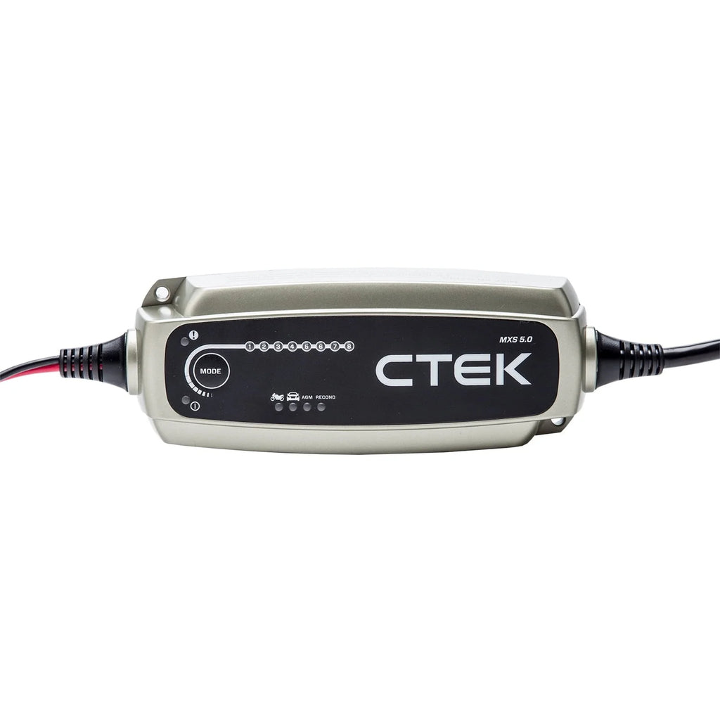 CTEK 40-206 MXS 5.0-12 Volt Battery Charger and Maintainer with 56-915 Black Bumper Accessory