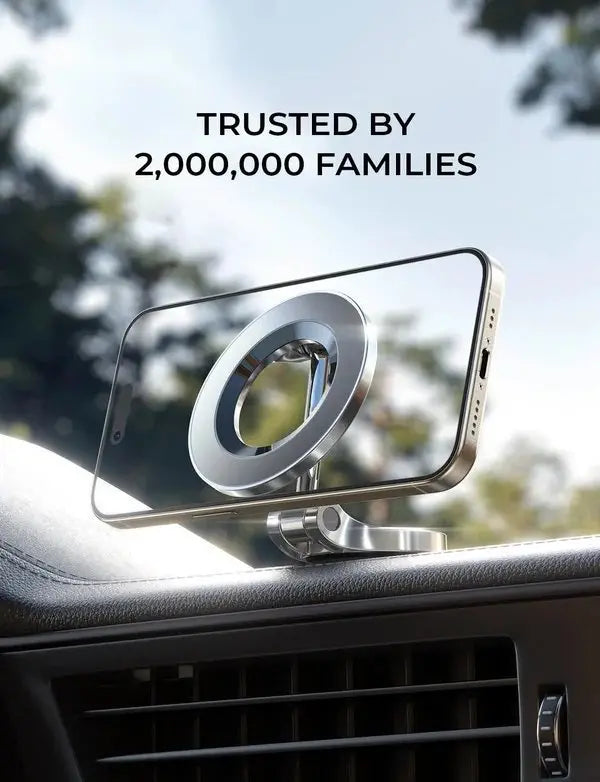 Strong Magnetic Car Phone Mount – Adjustable Air Vent & Dashboard Holder