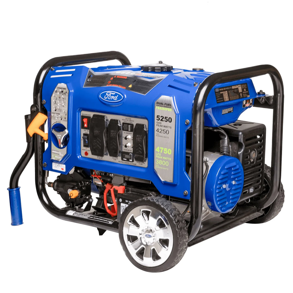 Ford 5, 250 - Watt Dual Fuel Portable Generator with Wireless Remote Start