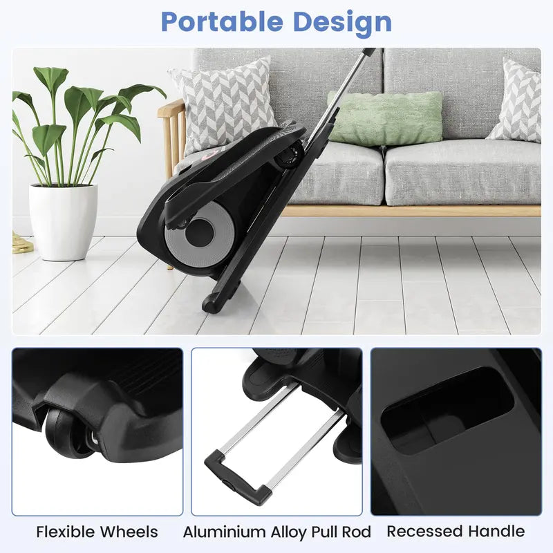 Under-Desk Electric Elliptical – Quiet Seated Pedaler with Digital LED Monitor & Resistance Control