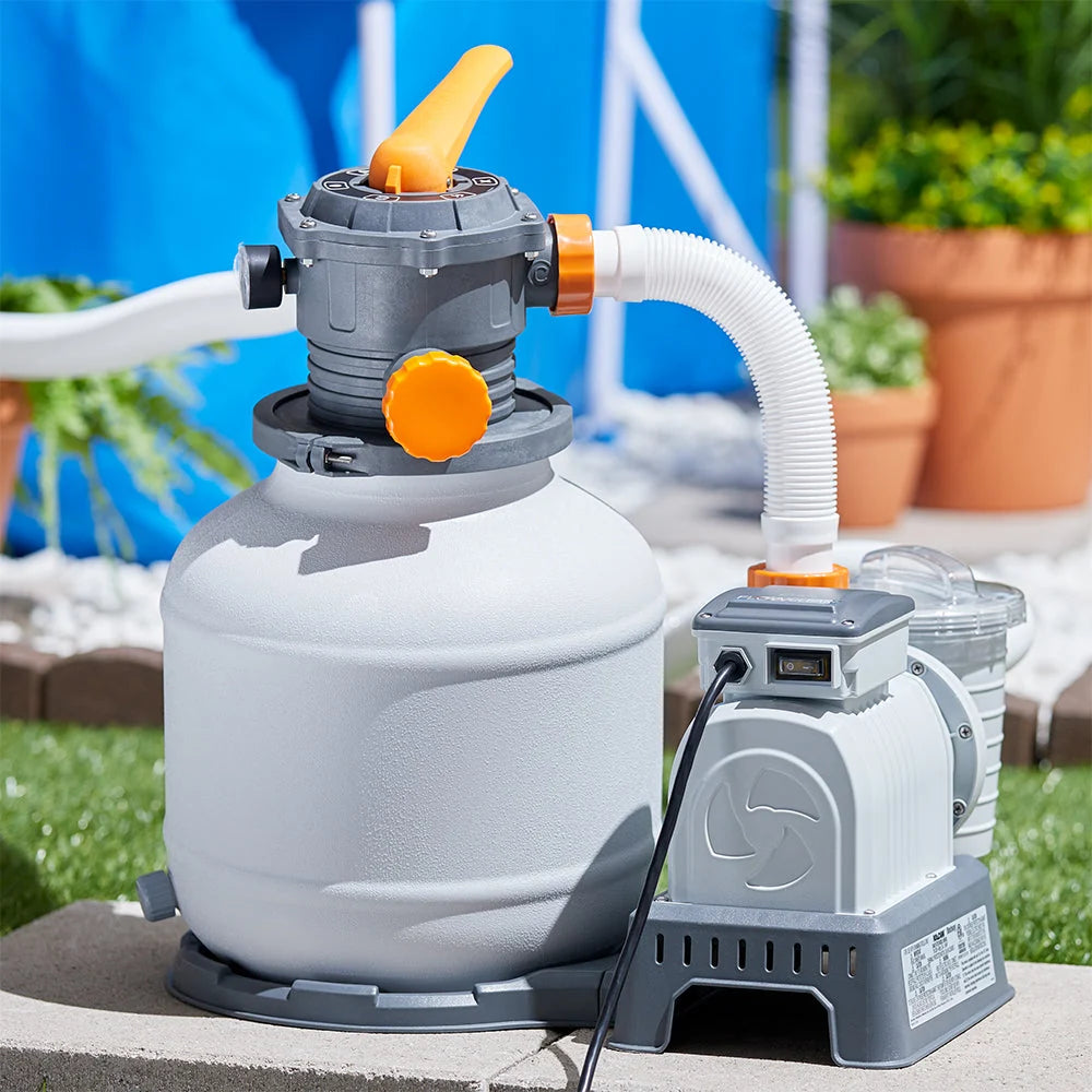 BestWay Flowclear 2000 Gallon Large Above Ground Pool Sand Filter Pump(Open Box)💝 Last Day For Clearance
