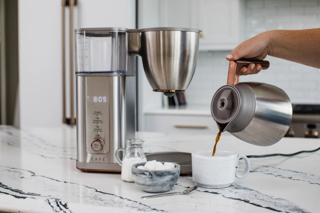 Café - Smart Drip 10-Cup Coffee Maker with WiFi - Brushed Stainless