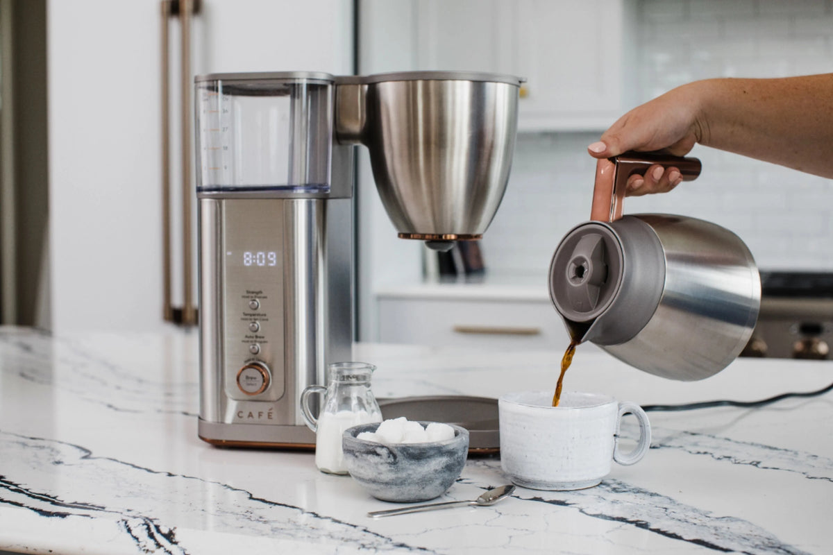 Café - Smart Drip 10-Cup Coffee Maker with WiFi - Brushed Stainless