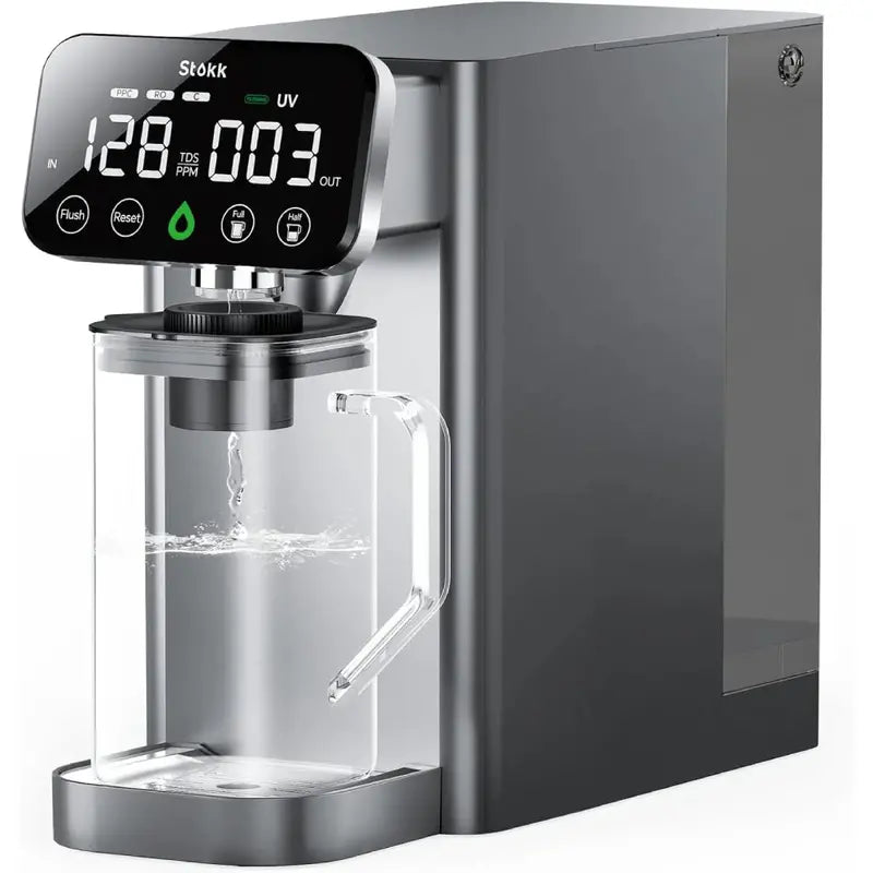 Stokk Countertop Reverse Osmosis Water Filter – TDS & PFAS Reduction System, Compact RO Purifier