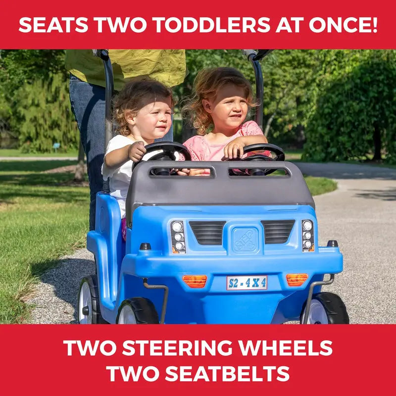 Step2 Side-by-Side Push SUV – Two-Seater Ride-On Toy for Toddlers