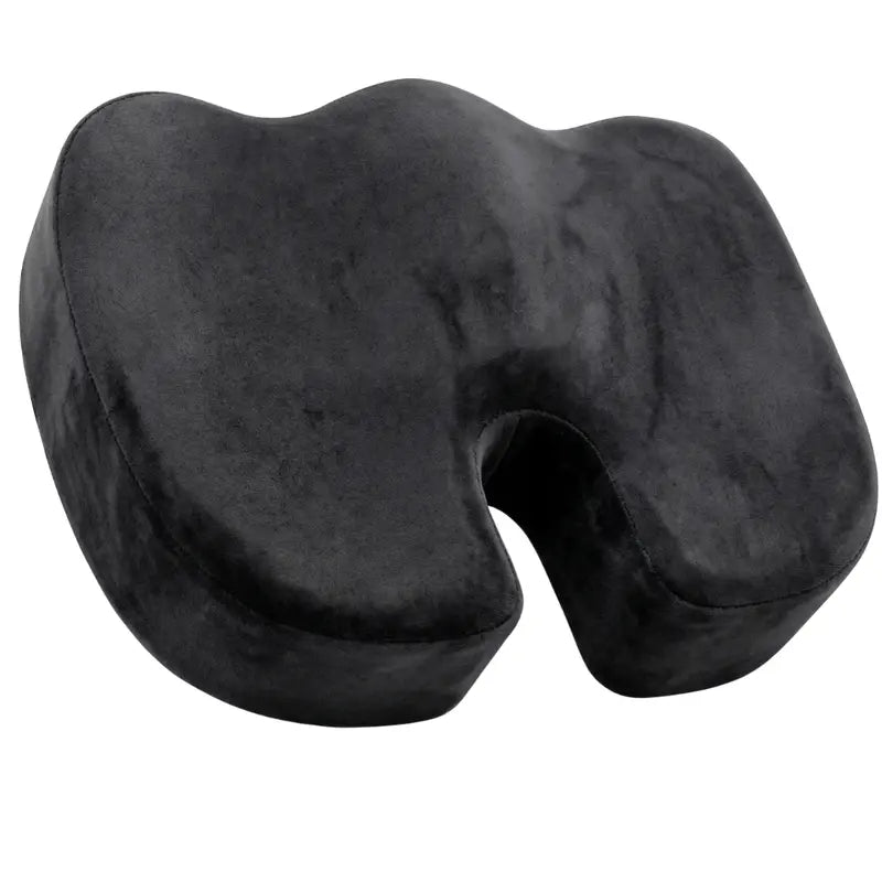 U-Shaped Gel Memory Foam Seat Cushion — Pressure-Relieving Cutout & Anti-Slip Bottom