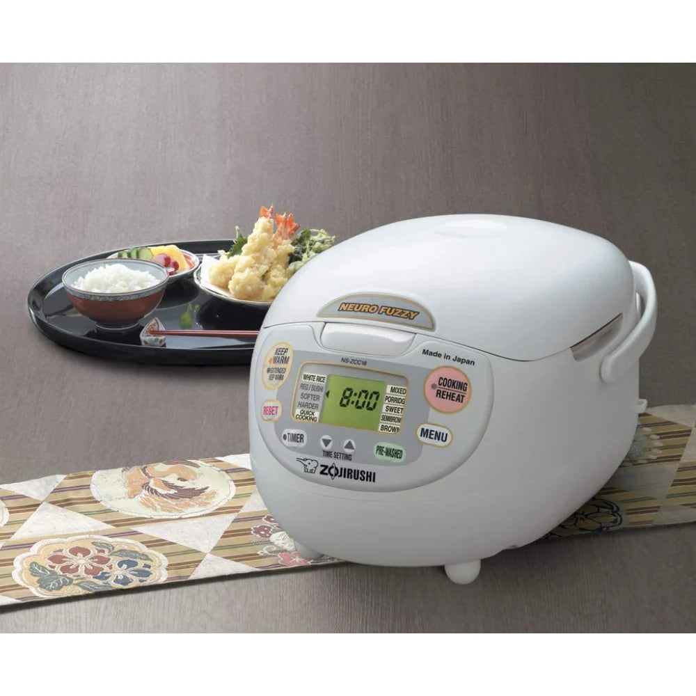 Zojirushi Neuro Fuzzy 5.5-Cup Premium White Rice Cooker with Built-In Timer