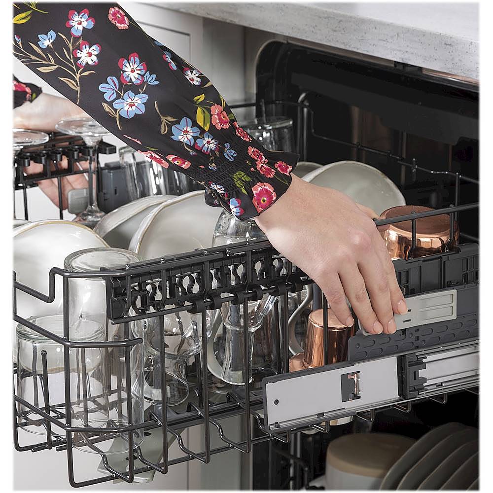 Café - 24" Top Control Tall Tub Built-In Dishwasher with Stainless Steel Tub - Stainless steel