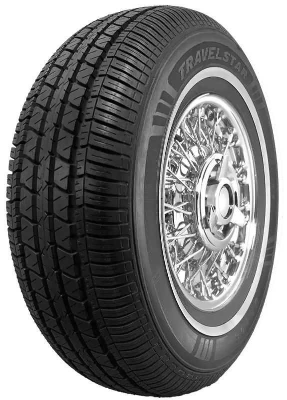 Travelstar UN106 All-Season Passenger Tire – 215/70R15 98T with Classic White Wall Accent (18mm) – Tire Only