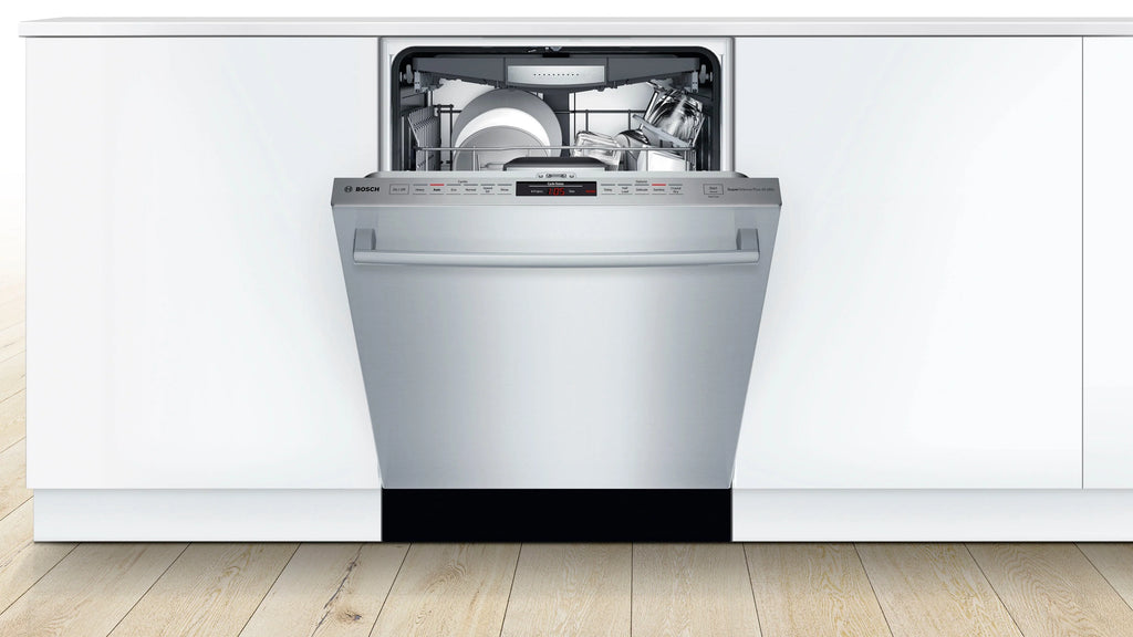 Bosch - 800 Series 24" Top Control Built-In Dishwasher with CrystalDry, Stainless Steel Tub, 3rd Rack, 42 dBa - Stainless steel
