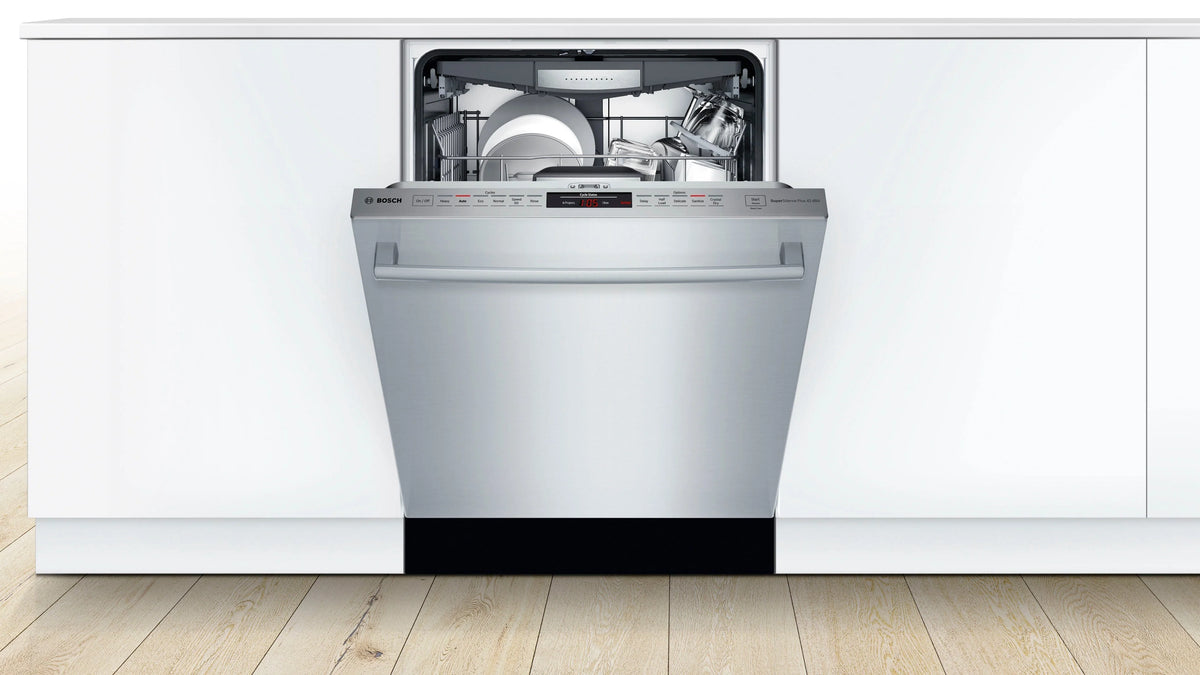 Bosch - 800 Series 24" Top Control Built-In Dishwasher with CrystalDry, Stainless Steel Tub, 3rd Rack, 42 dBa - Stainless steel