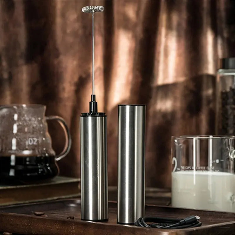 Cordless Handheld Milk Frother for Lattes, Cappuccinos & Hot Drinks