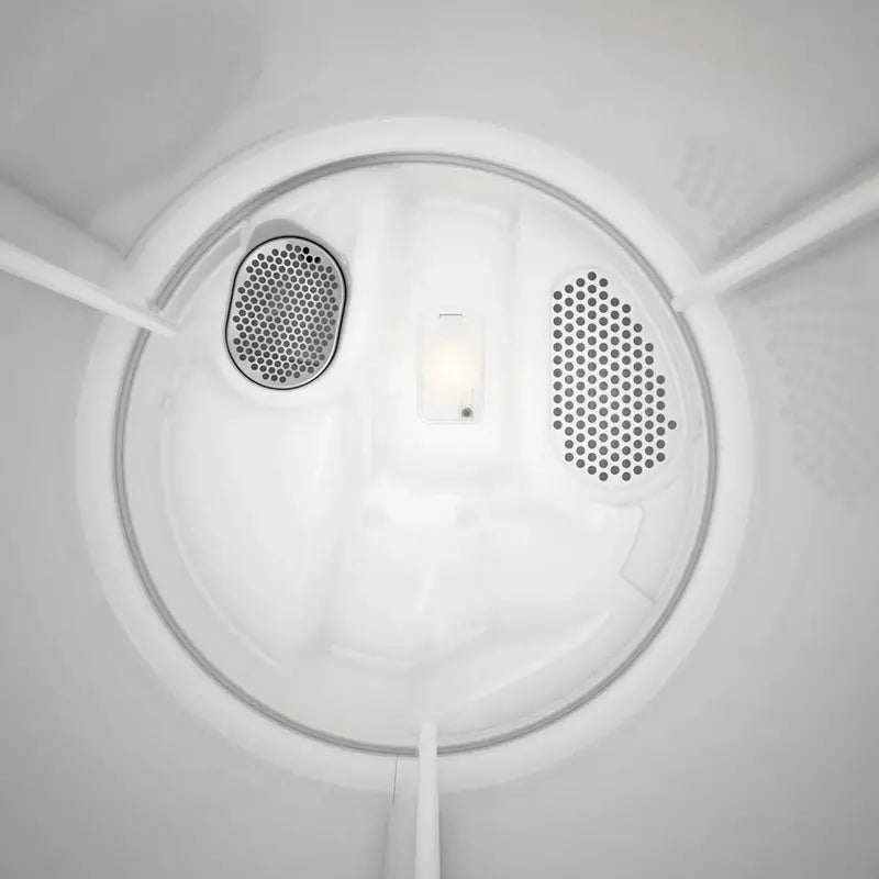 Compact 7.0 Cu. Ft. Electric Clothes Dryer with Wrinkle Guard  Pure White