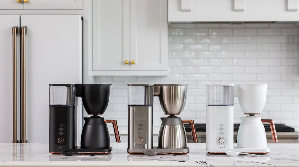 Café - Smart Drip 10-Cup Coffee Maker with WiFi - Brushed Stainless