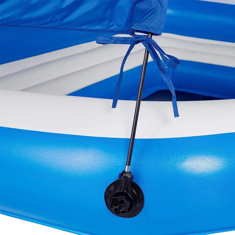 Tropical Breeze 6-Person Floating Island Raft for Lakes and Pools