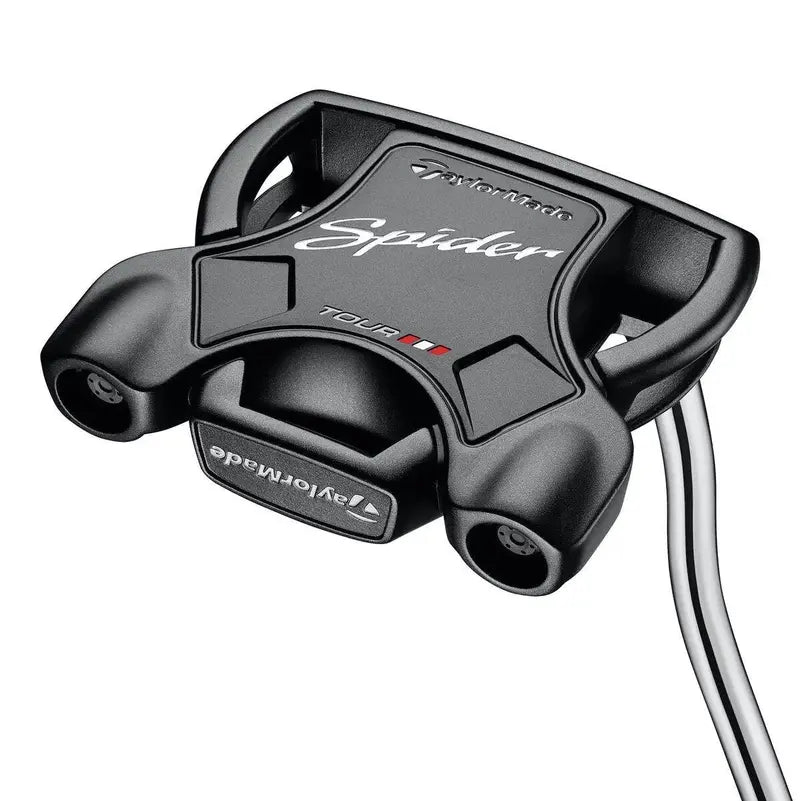 TaylorMade Spider Tour Black Putter – Double Bend Shaft, Tour-Validated Alignment