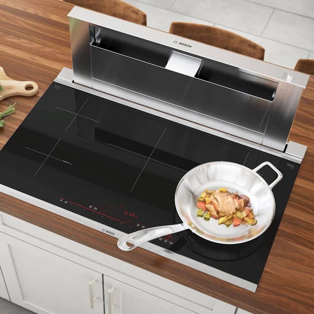 Bosch - 800 Series 36" Built-In Electric Induction Cooktop with 5 elements and Wifi - Black