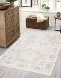 Unique Loom Madeline Vintage 9x12 Ivory Floral Large Area Rug