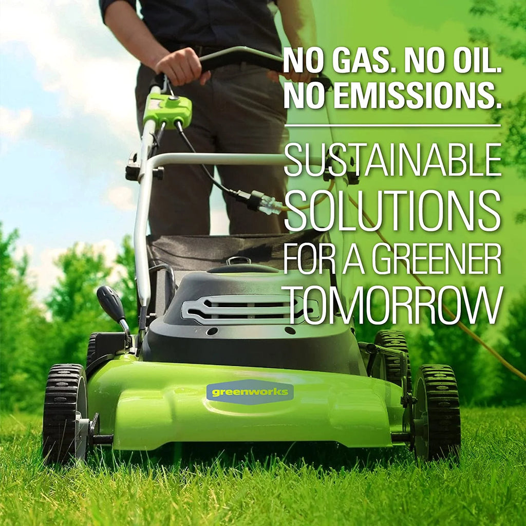 Greenworks 12 Amp 20-Inch 3-in-1Electric Corded Lawn Mower . 25022