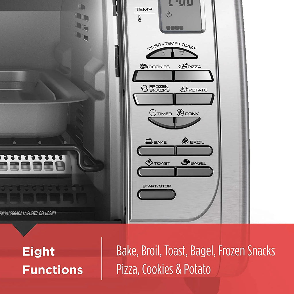 BLACK+DECKER 02648008504 Countertop Convection Toaster Oven . Silver . CTO6335S