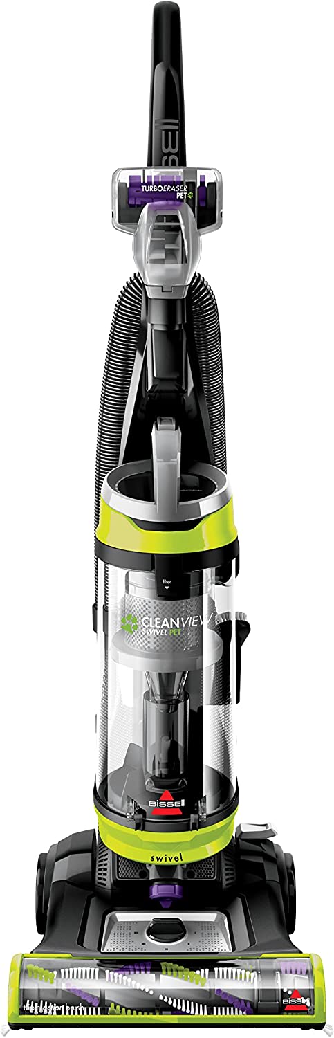 BISSELL 2252 CleanView Swivel Upright Bagless Vacuum with Swivel Steering . Powerful Pet Hair Pick Up . Specialized Pet Tools . Large Capacity Dirt Tank . Easy Empty