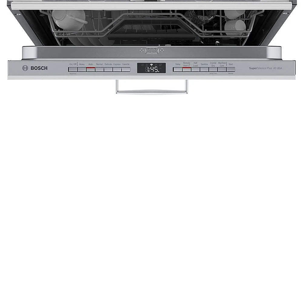 Bosch - 800 Series 24" Top Control Smart Built-In Dishwasher with 3rd Rack and 42 dBA - Custom Panel Ready