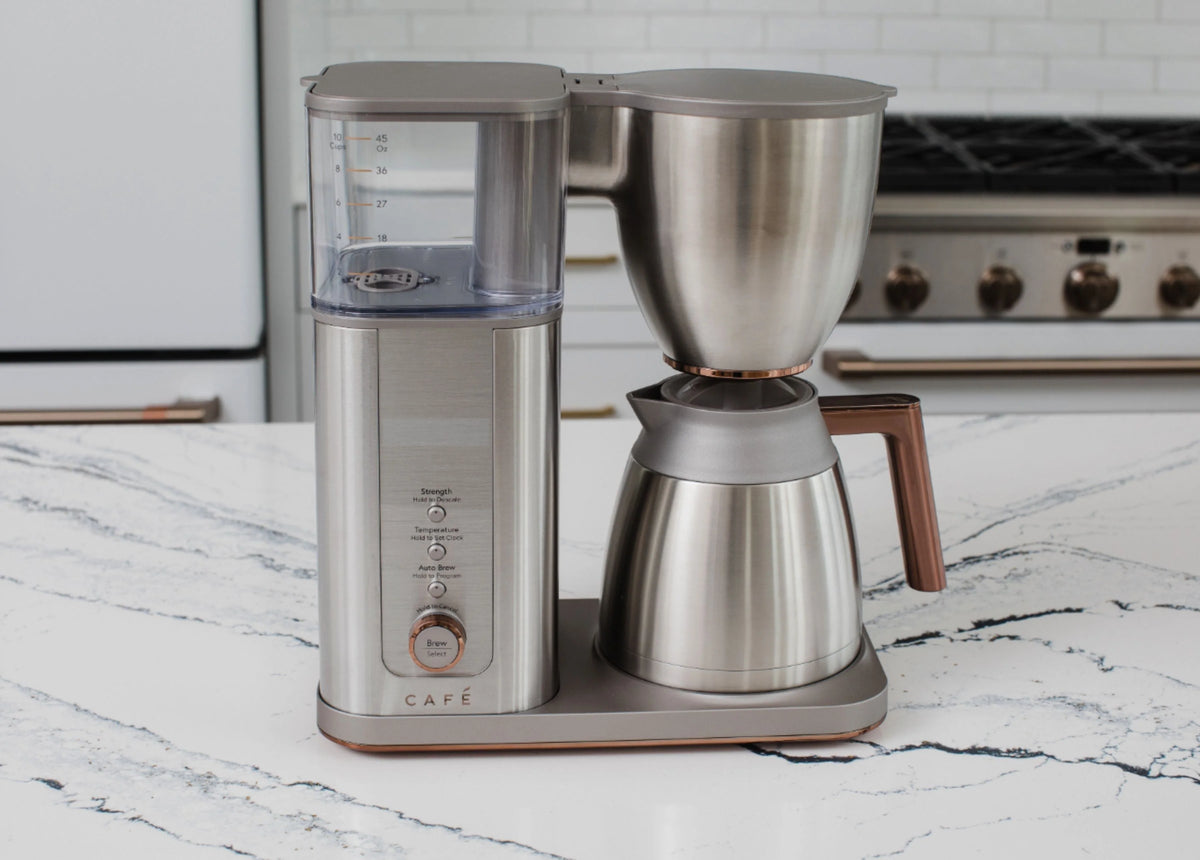 Café - Smart Drip 10-Cup Coffee Maker with WiFi - Brushed Stainless