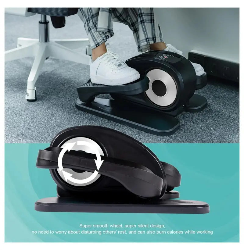 Compact Electric Under-Desk Elliptical Trainer  Fully Assembled Seated Foot Pedal Exerciser