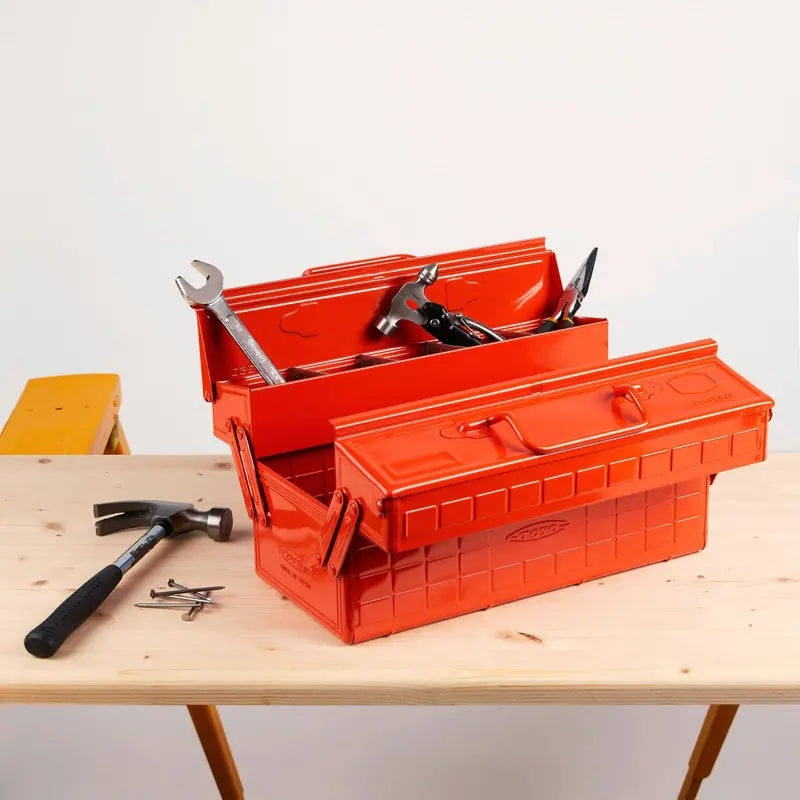 Toyo ST-350 Industrial Tool Box – Burnt Orange Finish
