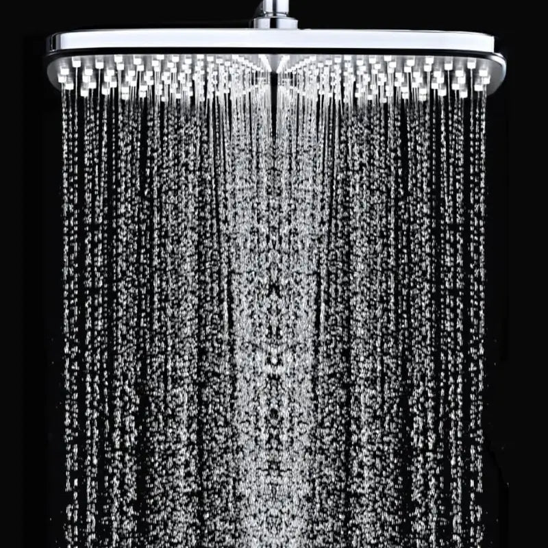 Square Rainfall Shower System – 10 Spray Modes, Handheld Unit, 2.5 GPM Flow Rate