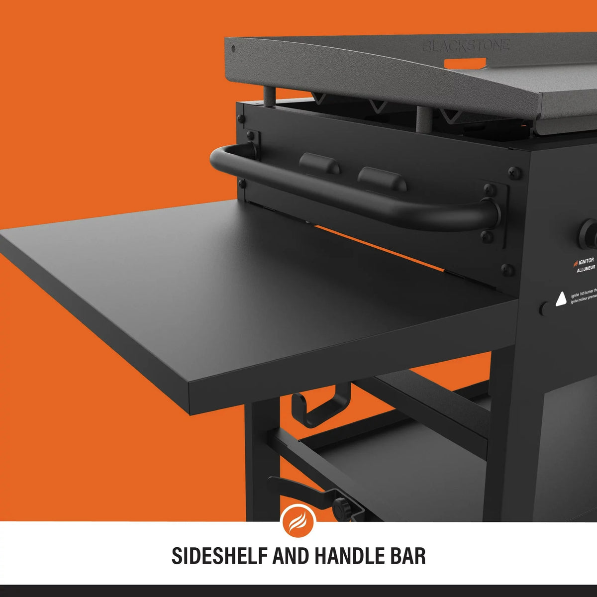 Blackstone 4-Burner 36" Griddle Cooking Station with Side Shelves