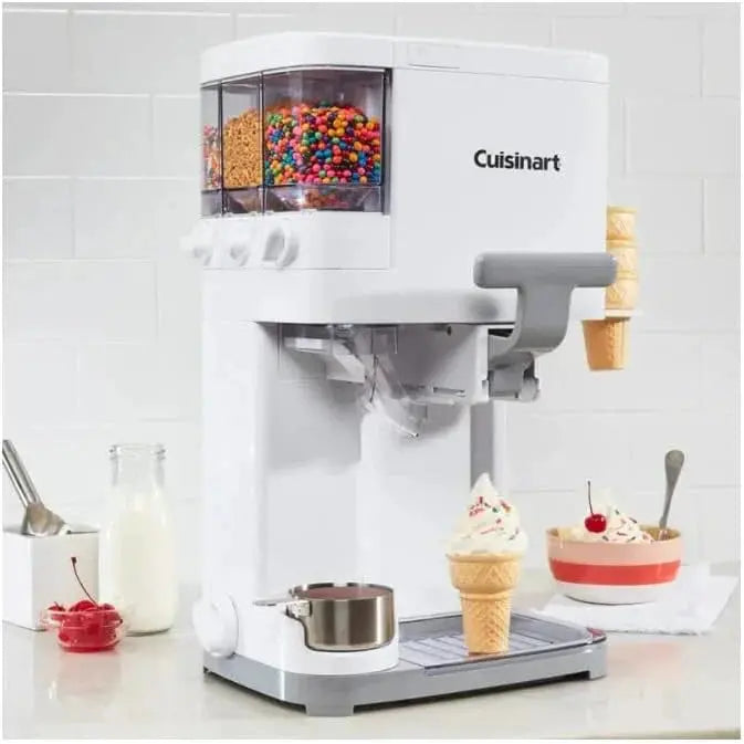 Cuisinart ICE-48 Soft Serve Ice Cream Maker  1.5-Quart Frozen Yogurt, Gelato, and Sorbet Machine