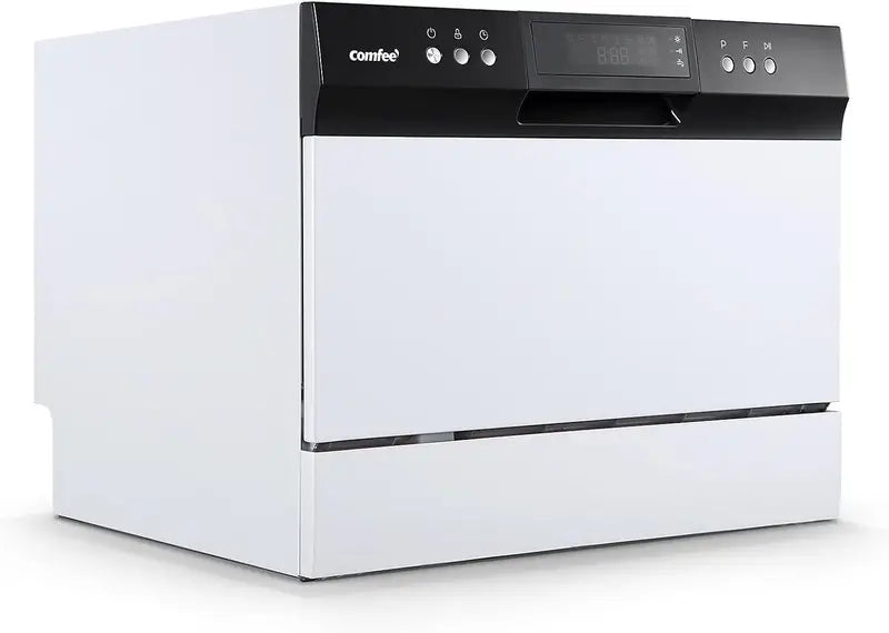 Compact Energy Star ertified Portable Dishwasher  6-Place Setting, 8 Wash Cycles, Dorm/RV/Apartment Friendly