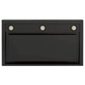 GE - 36" Convertible Range Hood - Black stainless steel