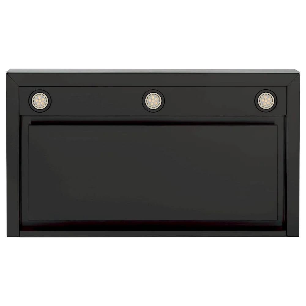 GE - 36" Convertible Range Hood - Black stainless steel