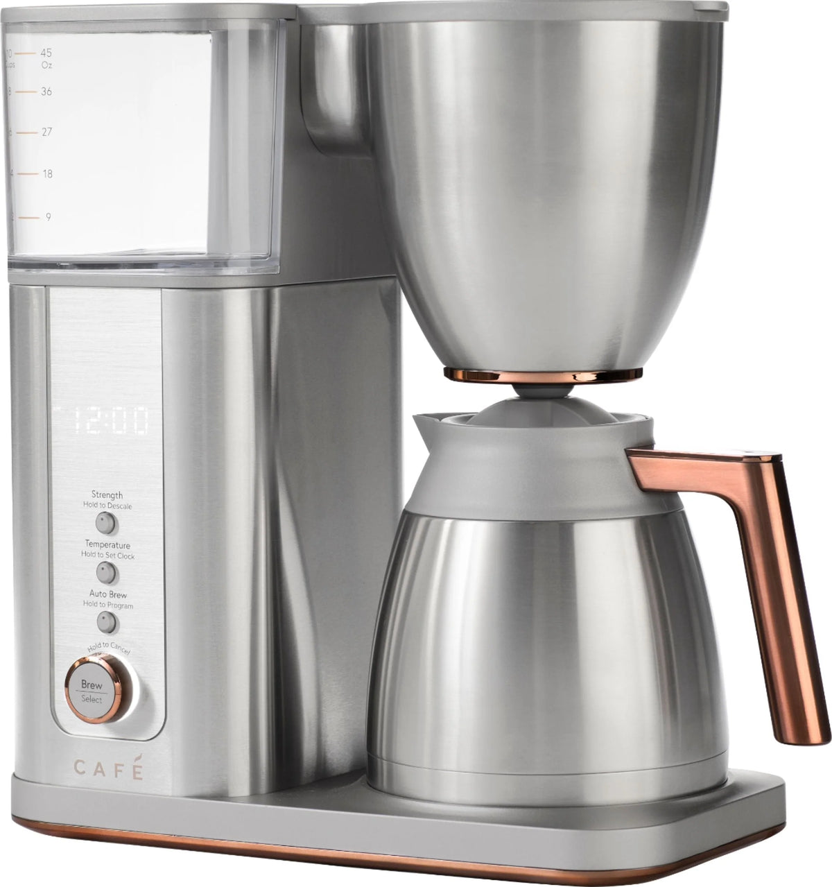 Café - Smart Drip 10-Cup Coffee Maker with WiFi - Brushed Stainless