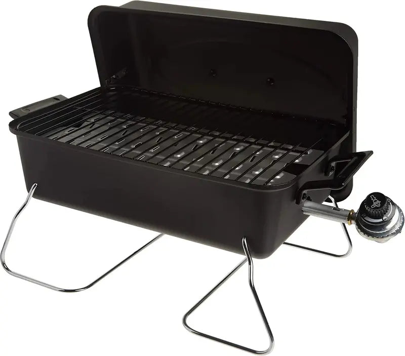 Stainless Steel Portable Propane Grill — Single-Burner Convective Design for On-the-Go Grilling