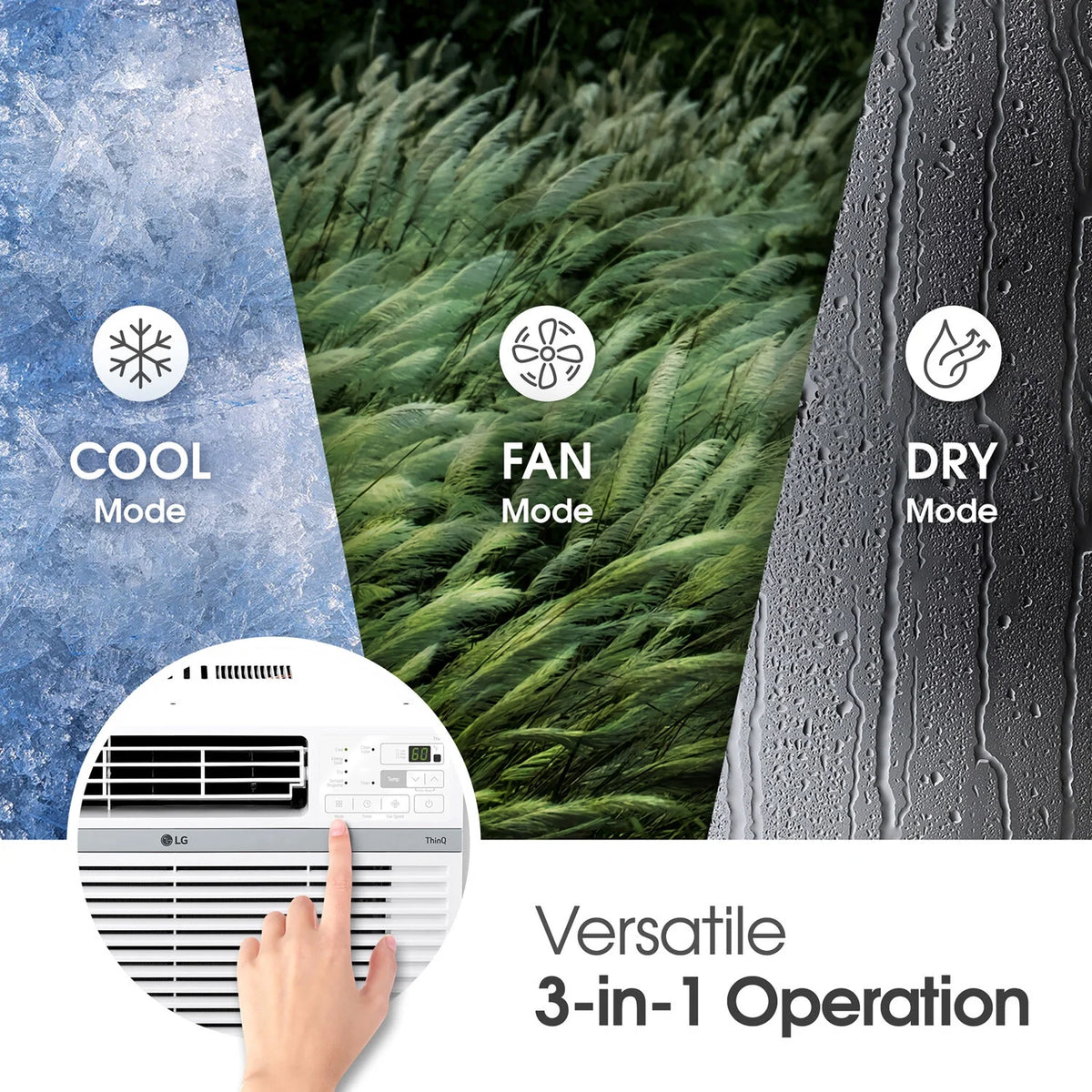 LG 24, 500 BTU 1550 Sq Ft 230V Window Air Conditioner, LW2524RD