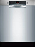 Bosch - 800 Series 24" Front Control Built-In Dishwasher with Stainless Steel Tub - Stainless steel